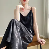 Women's thin summer essential silk material skin-friendly hundred temperament vest dress 2026 new - Image 3