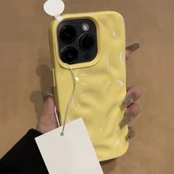 Luxury Soft Silicone Wave Fold Pattern Phone Case with Candy Bumper Back Cover for iPhone 18 Pro (4)