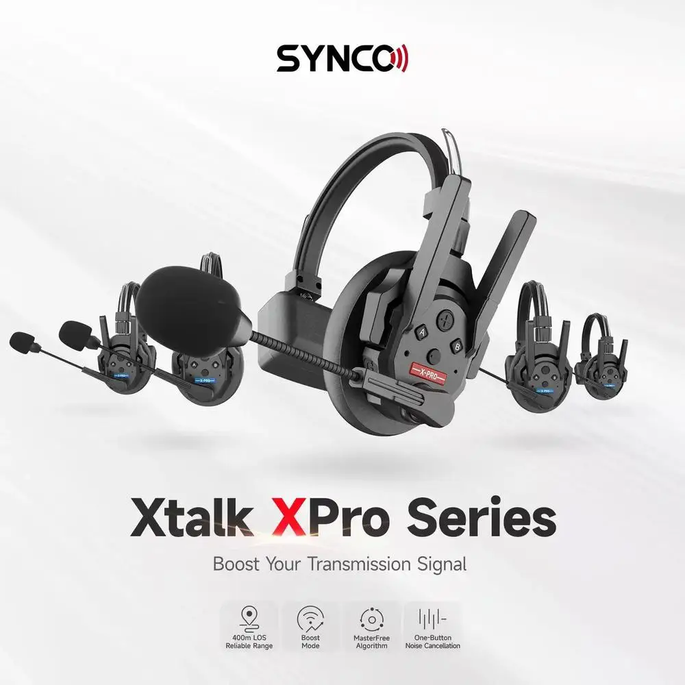 신코 엑스톡 XPro - X1 X2 X3 무선 헤드셋 인터콤 시스템 2.4G 통신 무선 마이크 (영화/라이브/무대/스튜디오용)
