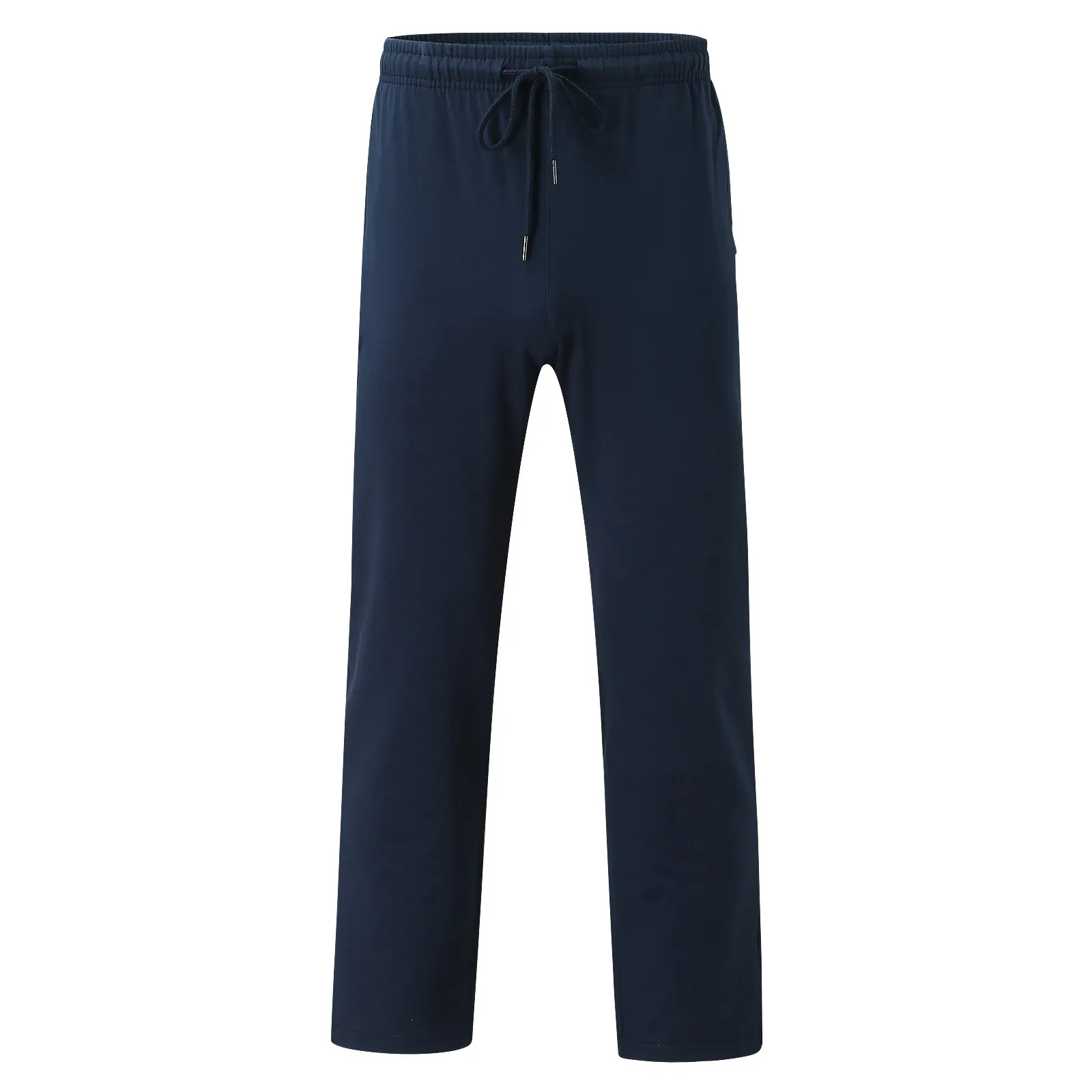 Comfy Hip Hop Lace-Up Solid Color Men Pants Track Cuff Workout Man Casual Trousers Y2k Clothing Pocket Pantalones Streetwear