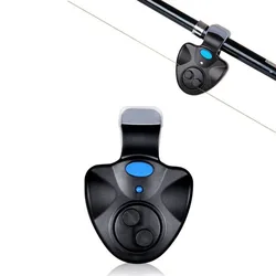 Fishing Rod Electronic Bite Alarm with Loud Siren and Day/Night Indicator (Black)