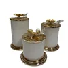 Creative Metal Butterfly Storage Jar Jewelry Cotton Swab Box Home Scented Candle Jar Nut Candy Box Crafts Home Decoration Modern 5