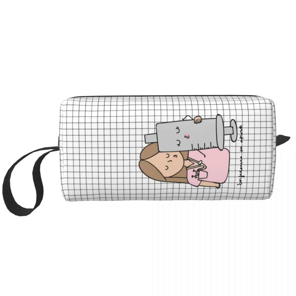 

Enfermera En Apuros Cosmetic Bag Women Makeup Bags Travel Water Resistant Toiletry Bag Organizer Storage Bag