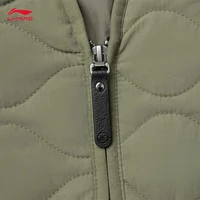 LI-NING Way of Wade veste rembourrée en coton pour hommes Polyamide coupe ample rétro à la mode hiver manteaux décontractés AJMU285 4