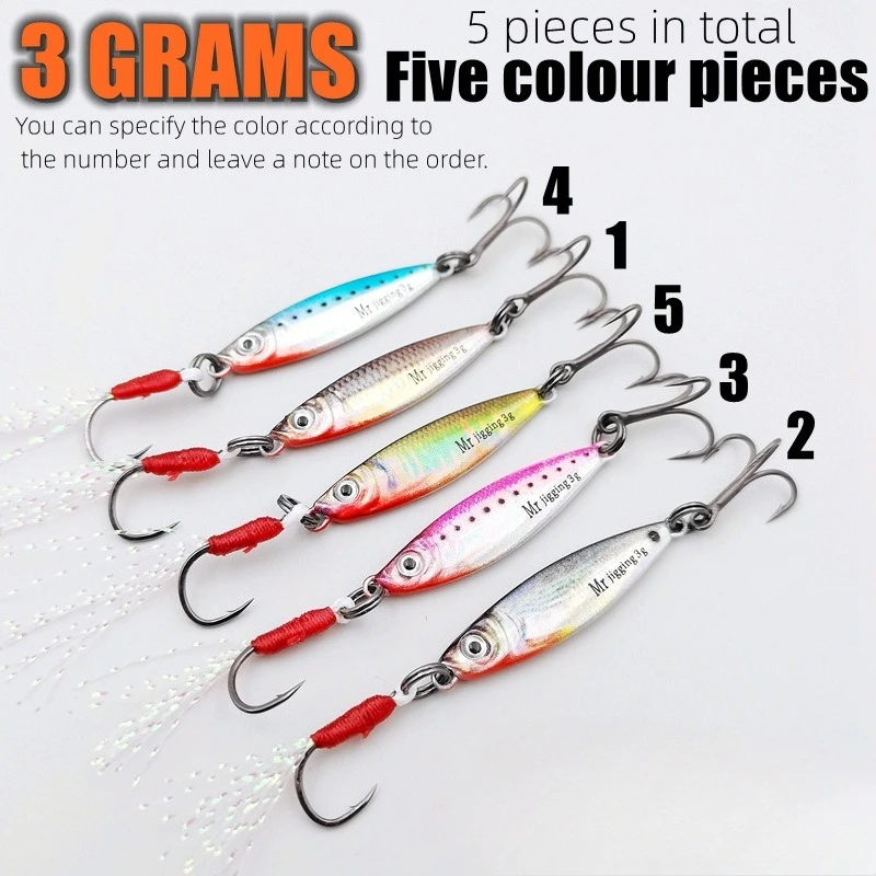 1.5g 3g 5g Micro Jig Mini VIB Lures Ultralight Spoons Tiny Metal Lures for Creek Fishing Trout Panfish Opsariichthys bidens