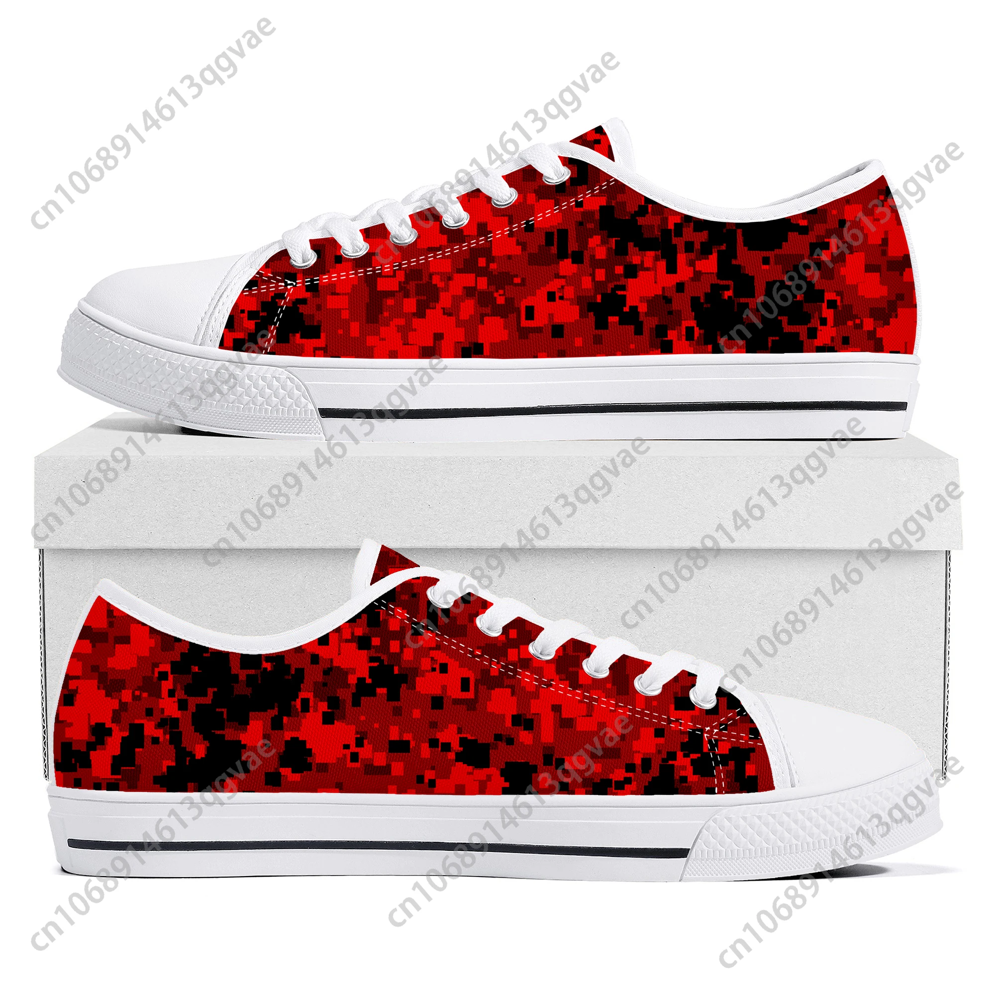 Camo Navy Low Top High Quality Sneakers Mens Womens Teenager Canvas Sneaker Camo Seamless Casual Couple Shoes Custom Shoe