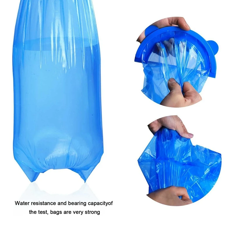 6Pcs Diaper Pail Refills Bags Compatible With Diaper Angelcare Diaper Pails Refills For Havens Hospitals Living Rooms Blue images - 6