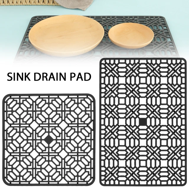 Kitchen Sink Protector Pad Grid Accessories Dishes Drying Mat Sink