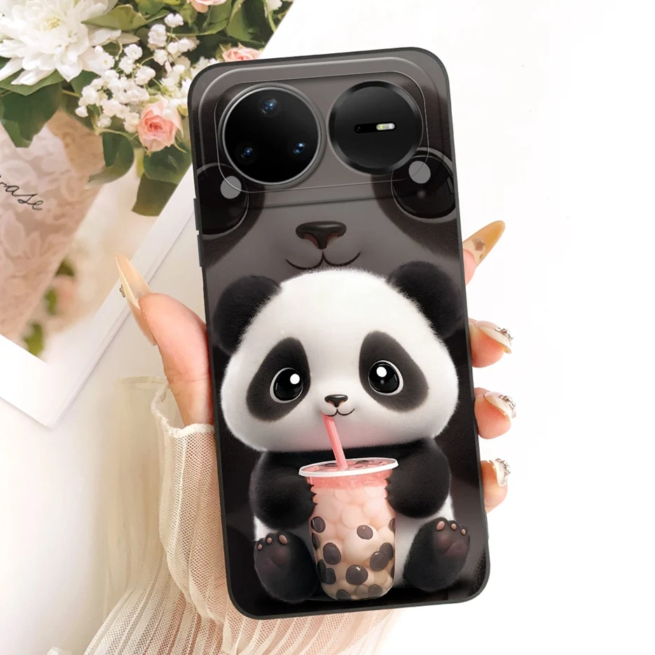 Cute Dog & Panda Cartoon Soft TPU Phone Case Cover - For Huawei Nova 15 Pro Ultra 5G