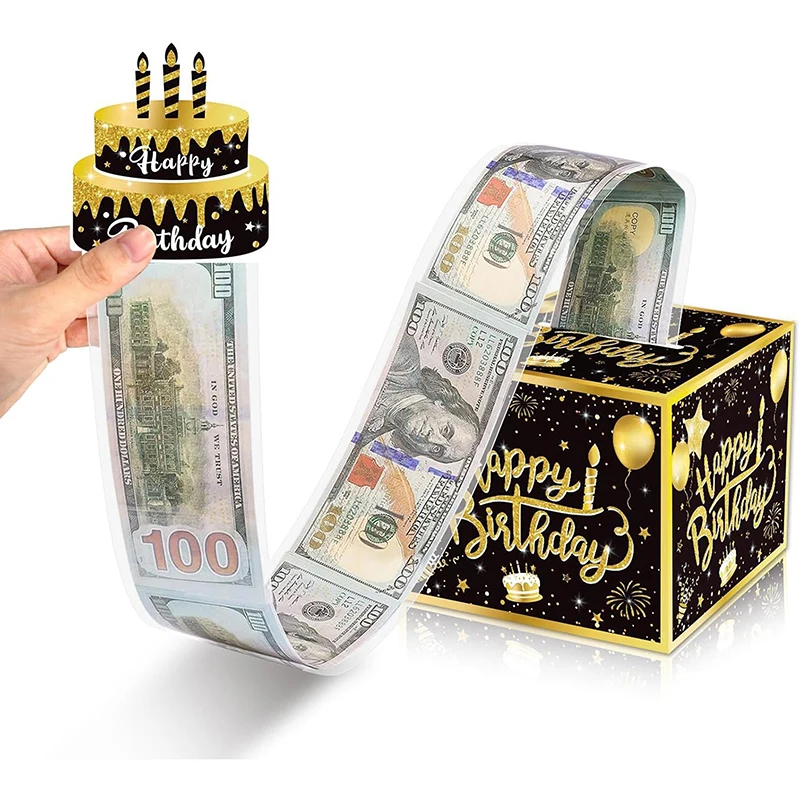 Money Pull Box Birthday Money Gift Case Birthday Surprise Box Cash Pull Gift For Cash