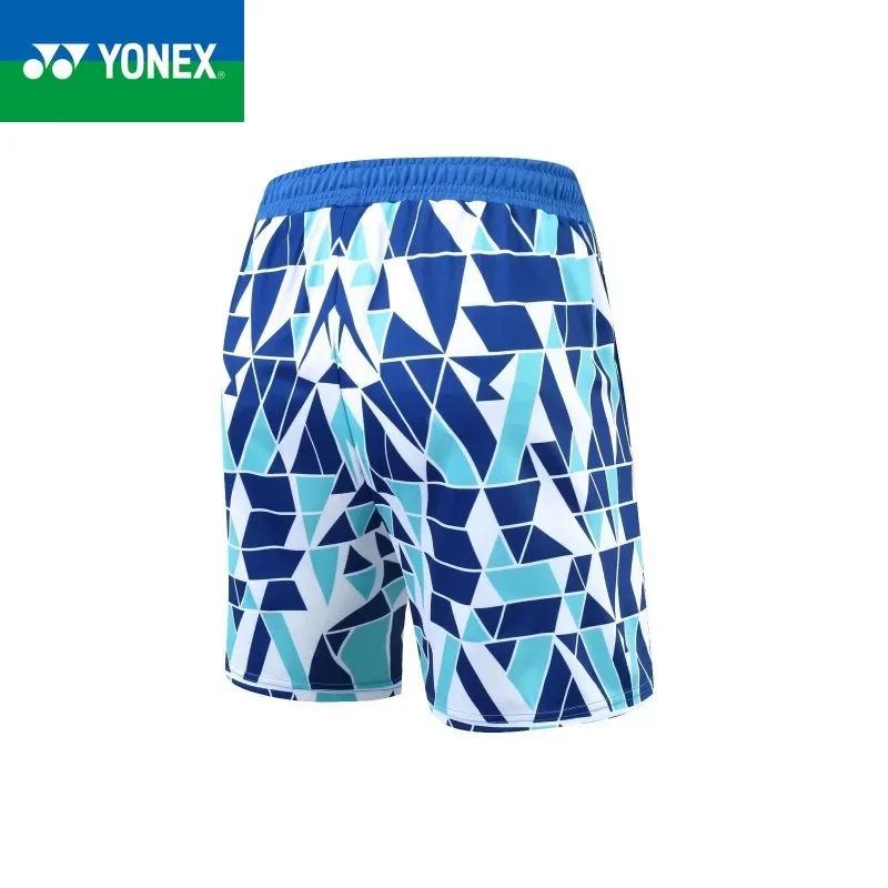 YONEX Unisex Badminton Pants Breathable Quick Drying Versatile Color Blocked Sports Shorts