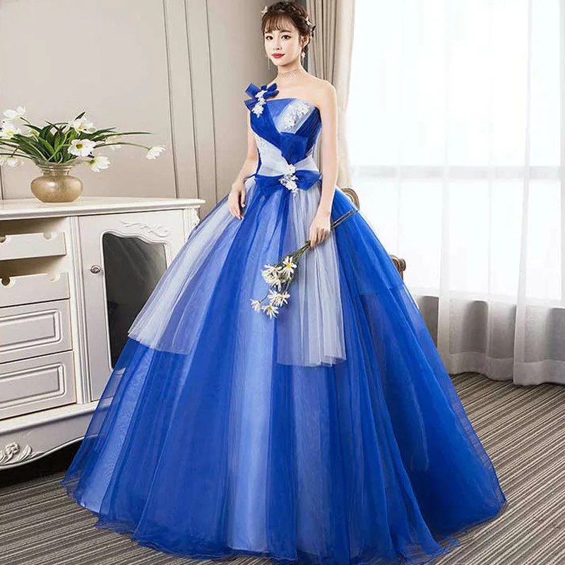 

Hong Hu Formal Evening Dress For Women 2022 New Colorful Wedding Dinner Lace Cape gown for debut 18 years old