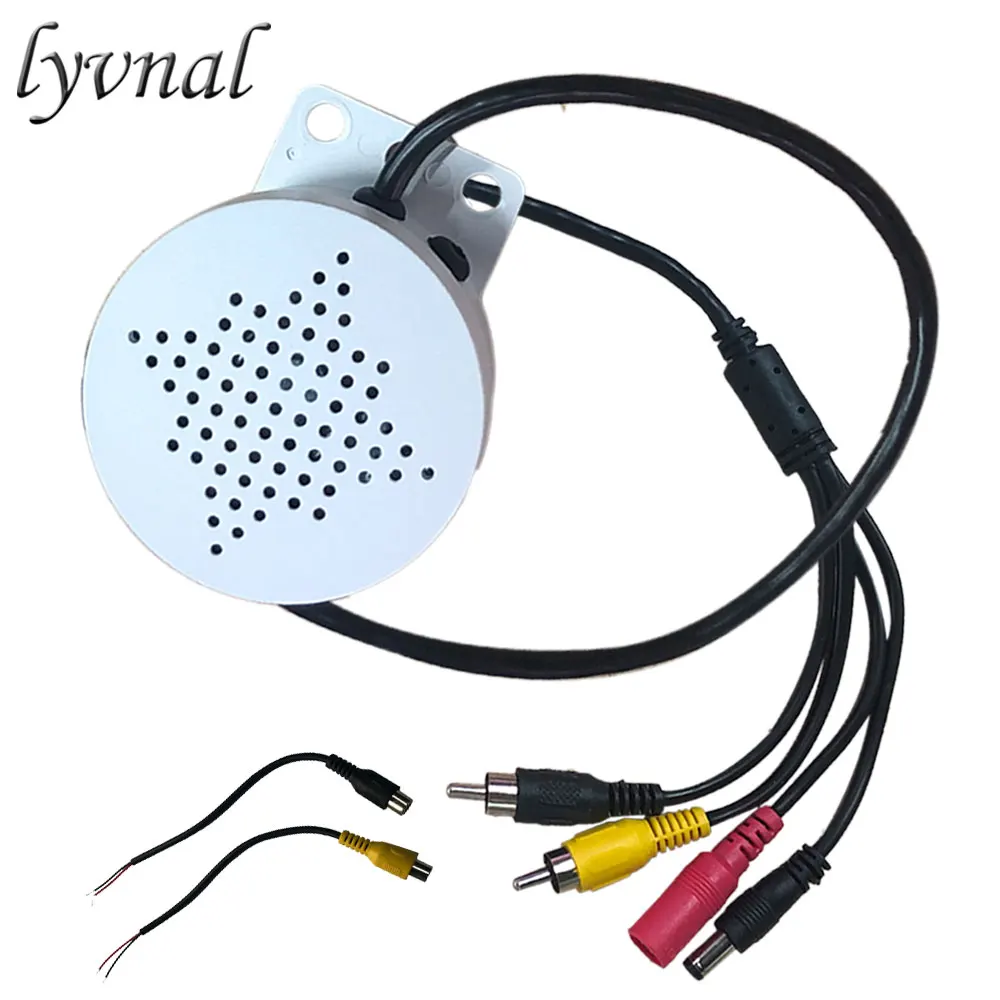 Two Way Audio Built-in Microphone Built-in Speaker High-Power IP Camera External Active Speaker DC12V