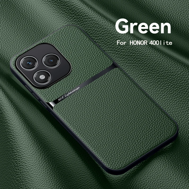 Luxury Leather Magnetic Phone Case - Shockproof Car Holder Cover