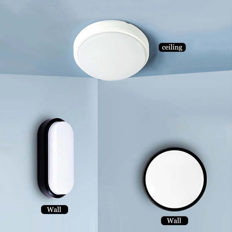 Outdoor Led Wall Lamp Waterproof Aisle Balcony Exterior Sconce Fixture Bathroom Kitchen Lighting