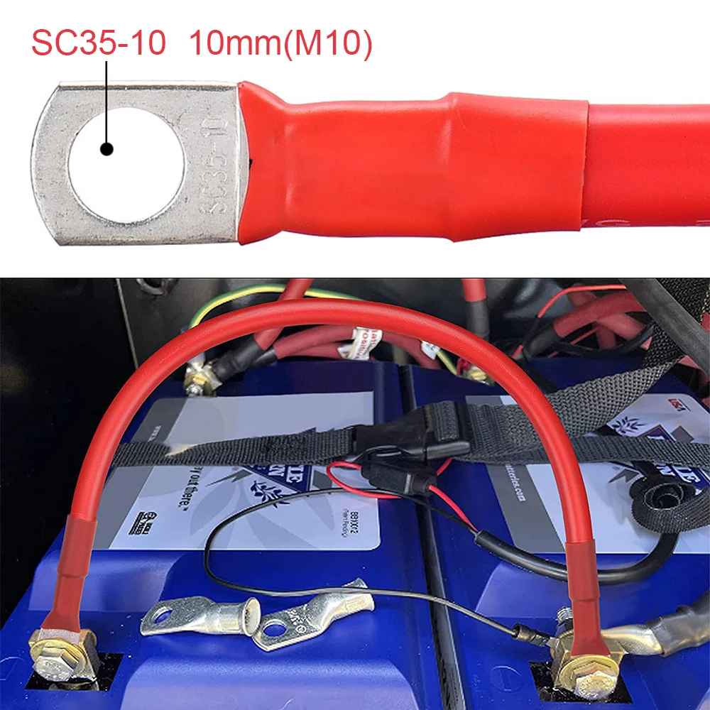Description Picture 5 of item2 AWG SC 35-10 Stranded Copper Wire Connector Battery Inverter Cable Extension Line for Car RV Boat Power Inverter Starter Solar