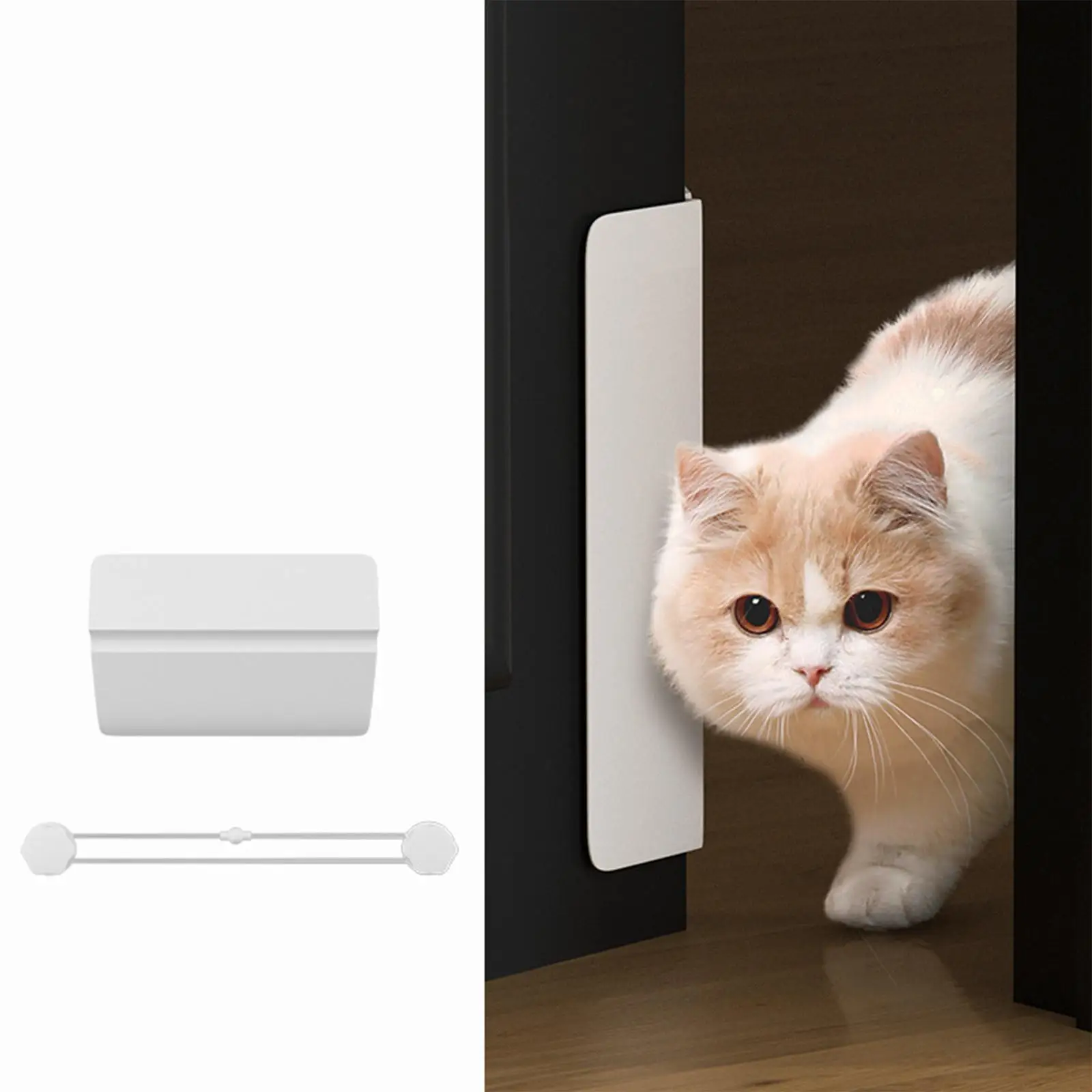 Automatic Pet Door Opener, Cat Entry Doorway Door Closer Handle Cat Open Door Tool Pet Door Strap for Bathroom Backyard Yard