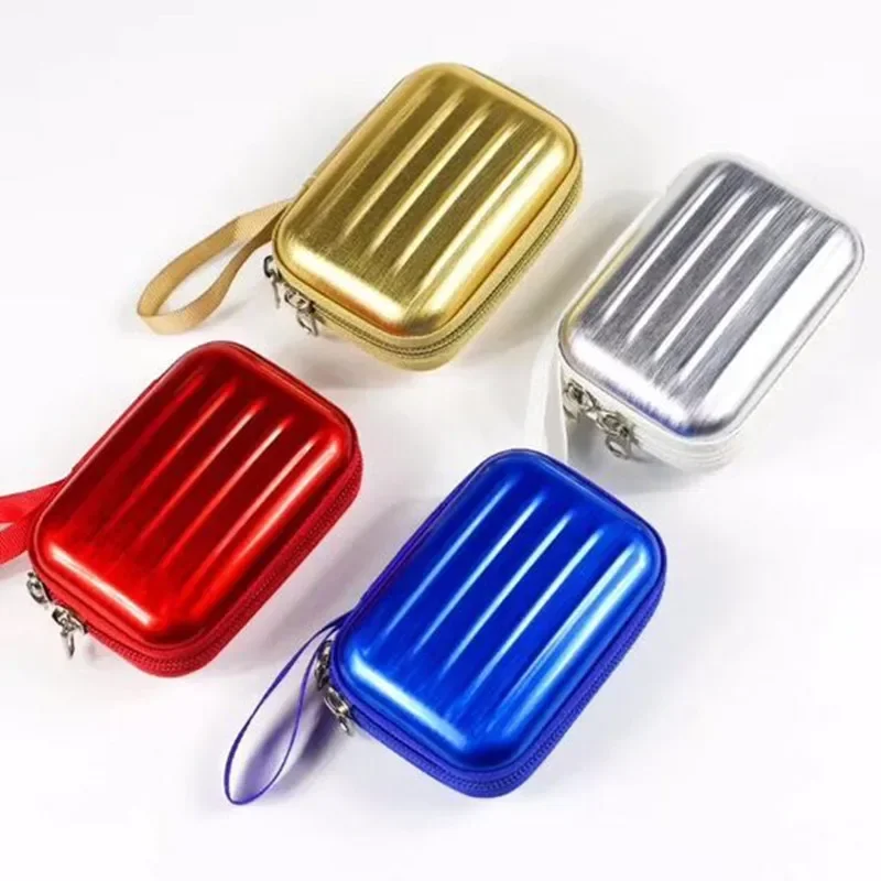 Women Candy Color Headphone Protective Coin Purses Storage Box for Travel Zipper Mini Data Cable Small Money Case Container Bag