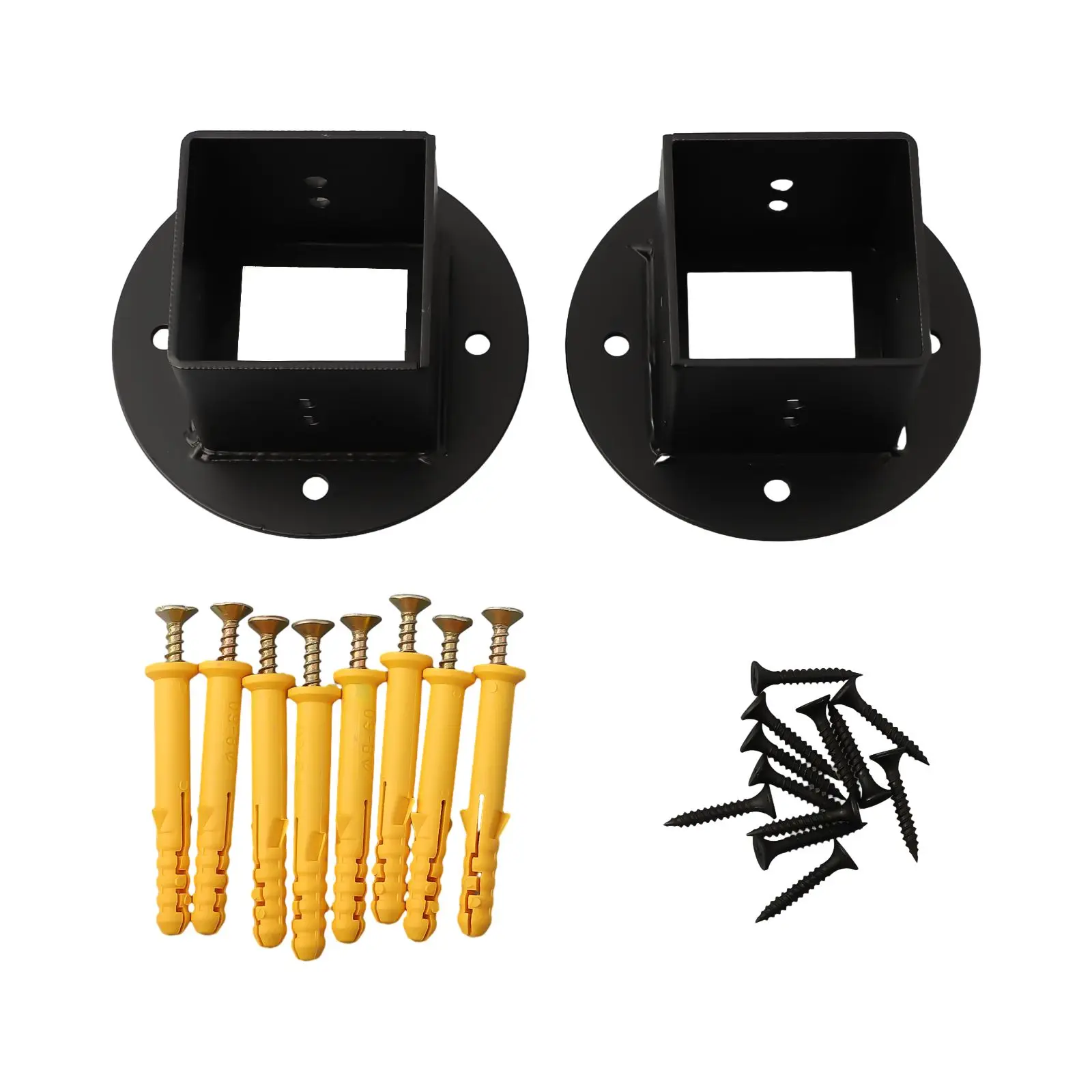 

Heavy Duty Post Base 2x2 Fence Pole Flanges for Sturdy and Secure Post Installation Suitable for Decks Mailboxes and Signs