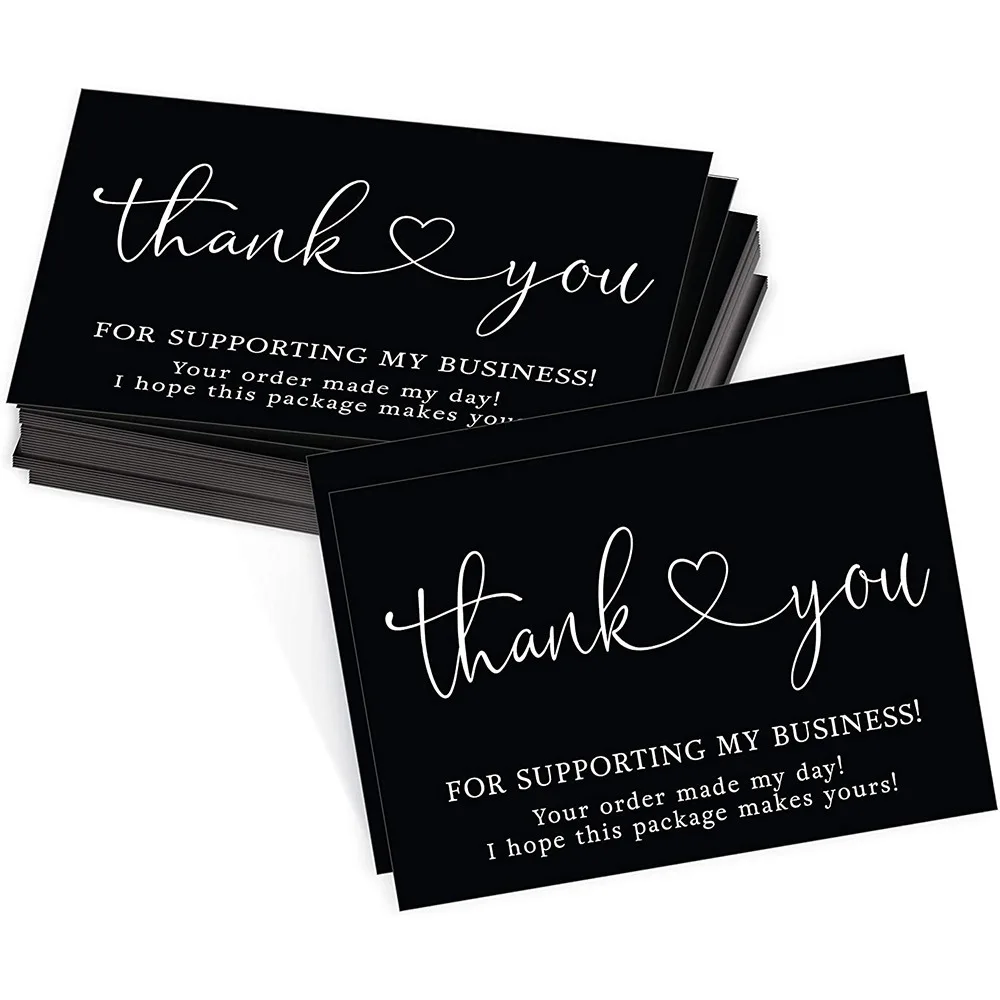Thank You Cards Small Business 2 x 3.5 Inches Thank You Cards For Small Business, 50PCS for Your Order