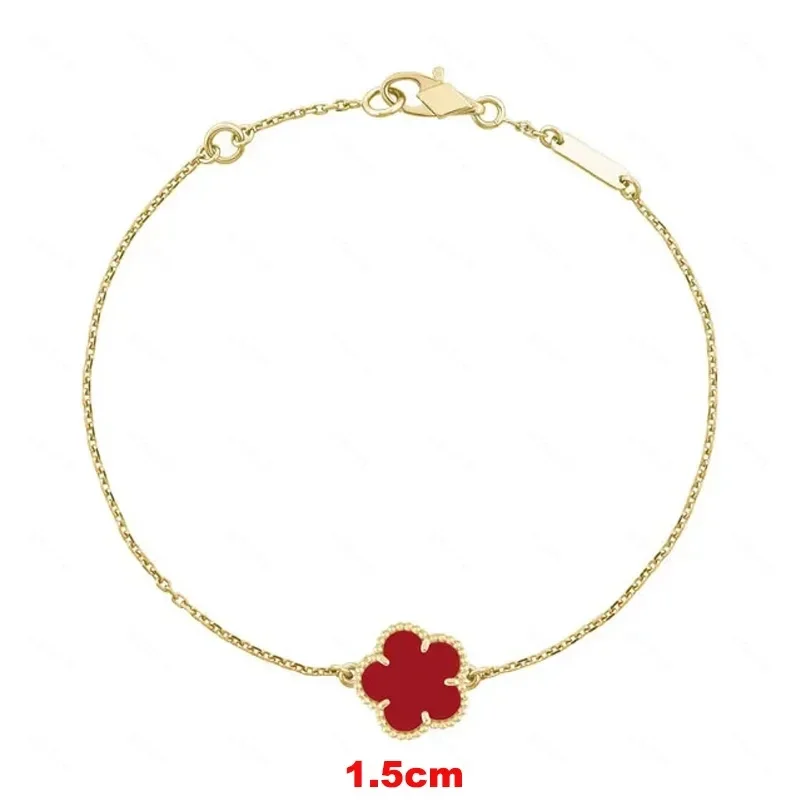 CY 2024 Hot sale in Europe  Lucky Clover Four Leaf  Bracelet for Women five Leaf Classic Fashion Fine Jewelry Luxury Brand