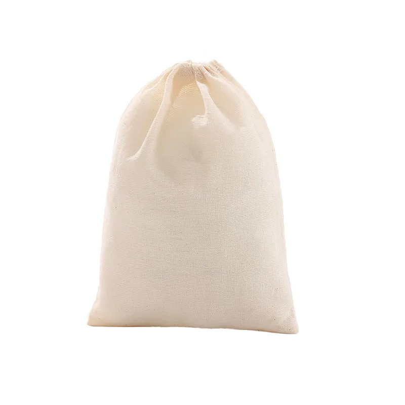 50pcs/lot 6x8, 8x10, 10x15, 13x18, 18x20cm Cotton Gauze Bags Spice Strainer Mesh Filter Herbal Cooking Tools Soup Tea Bag