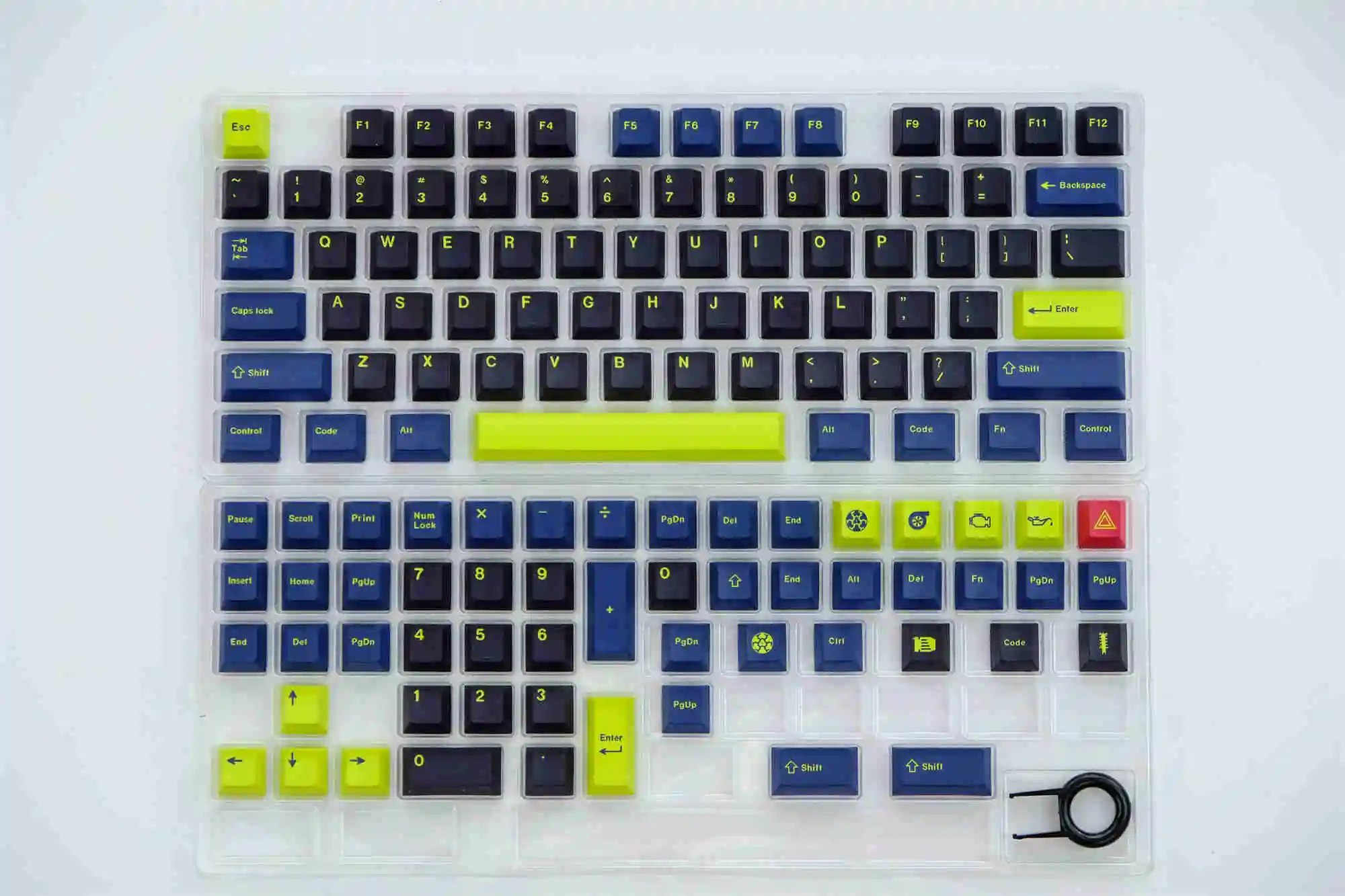 Chaves Conjunto Gmk Noite Corredor Keycaps Pbt Tintura Sublimação Chave Tampões Cherry Perfil Keycap para Keychron q1 q2 k2 Anne Gk64 Poker 129 - Imagem 3