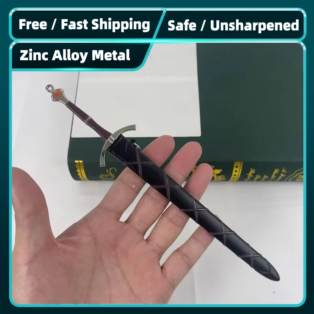 Collectible Sword of the Morning Replica, 22cm Zinc Alloy with Scabbard - Unsharpened Decorative Blade