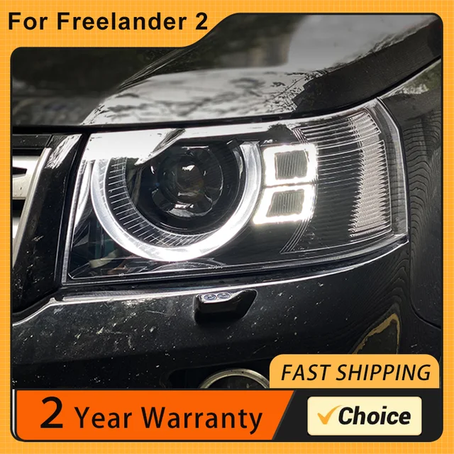 For to 2010-2015 Land Rover Freelander 2 headlight assembly modification  LED headlight laser lens daytime running light - AliExpress