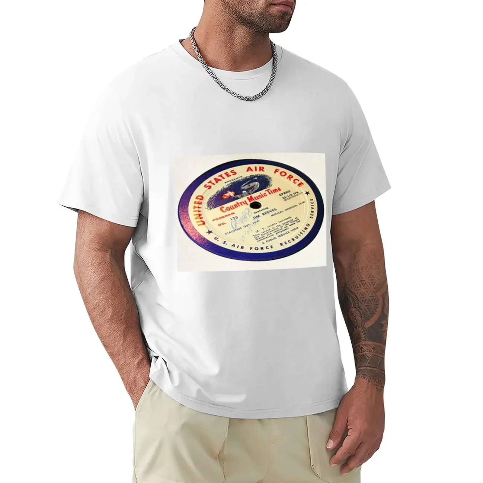 

Jim Reeves, Country Music Time, USAF LP T-Shirt blanks hippie clothes boys animal print summer clothes T-shirt men