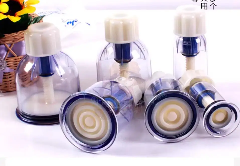 6 thickening cupping jar of hand twist type magnetic therapy rotary pump tanks tanks