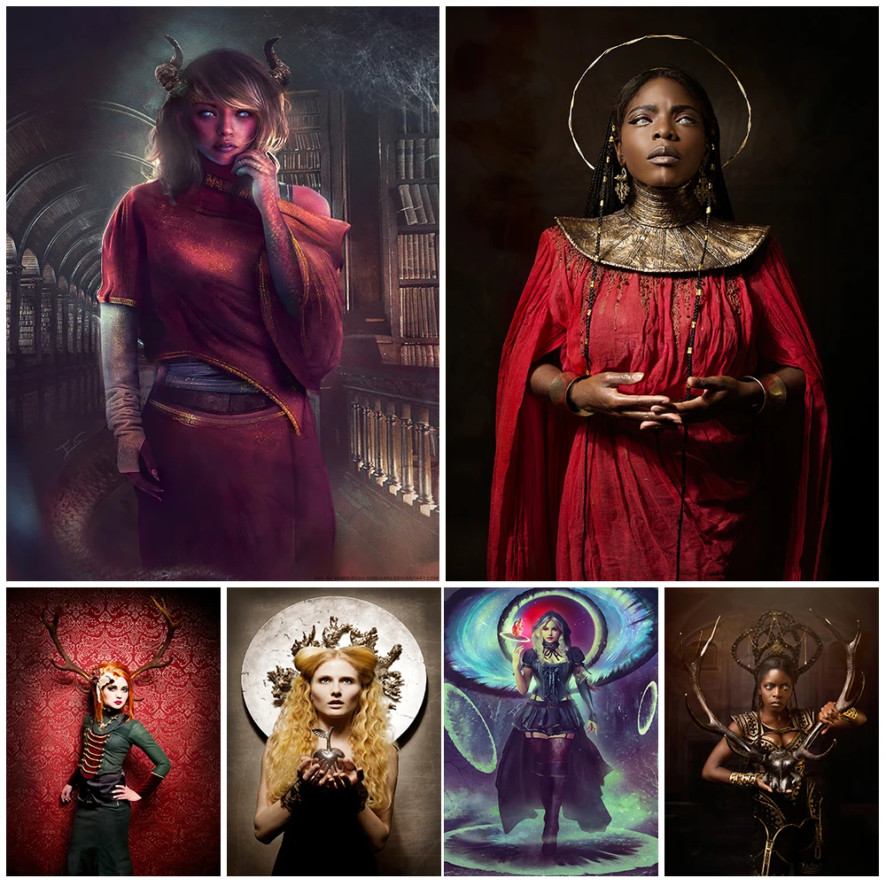

Witch Commission Member Vintage Wall Art Canvas Painting Surrealist Prophets And Witches Art Poster And Prints Home Decoration