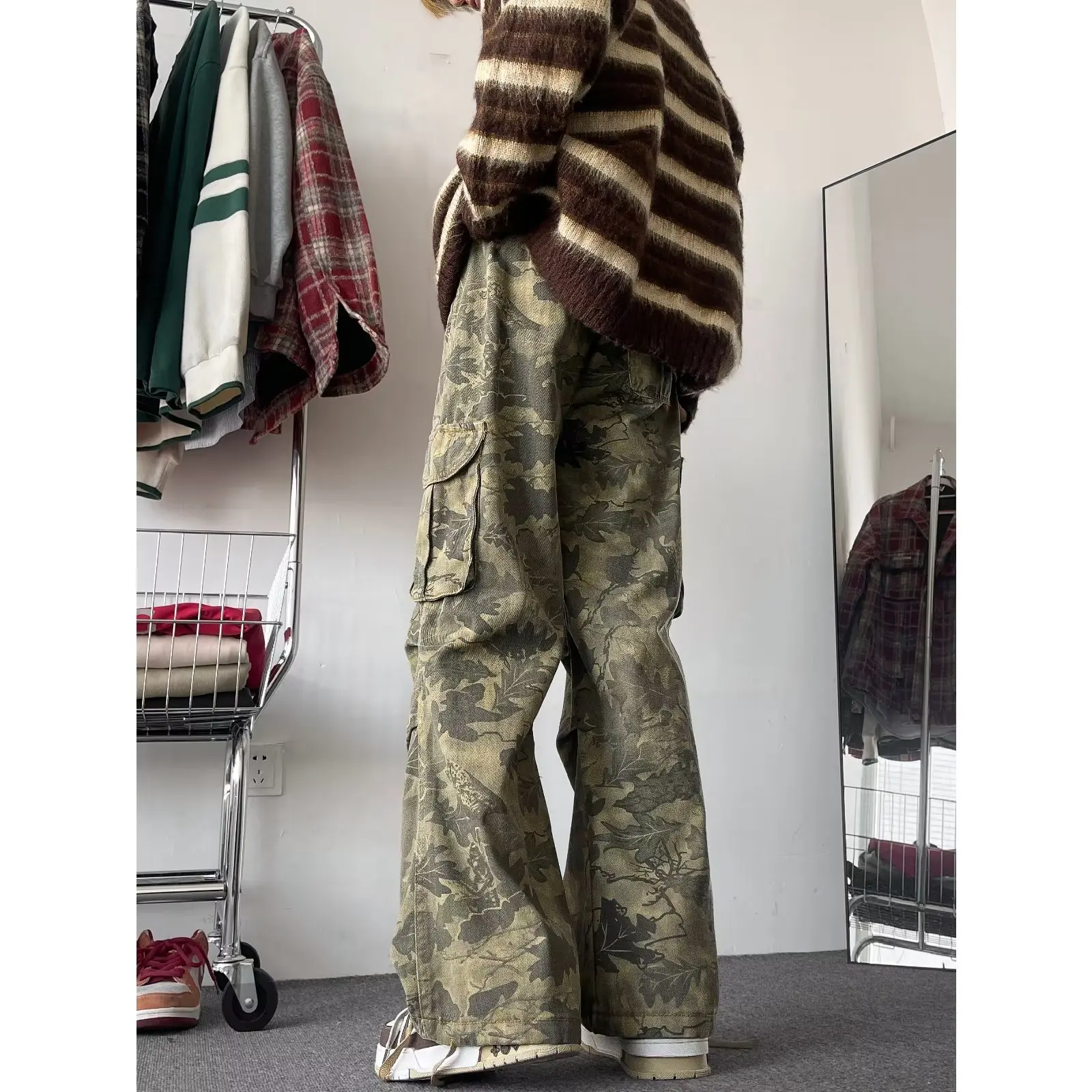 남성용 카무플라주 바지, 남성 의류 제품, 한국 바지, 남성 의류, 하이 퀄리티 브랜드, 무료 배송