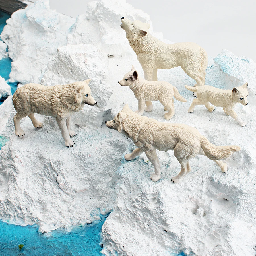 Realistic Wild Animal Action Figures Toy Set