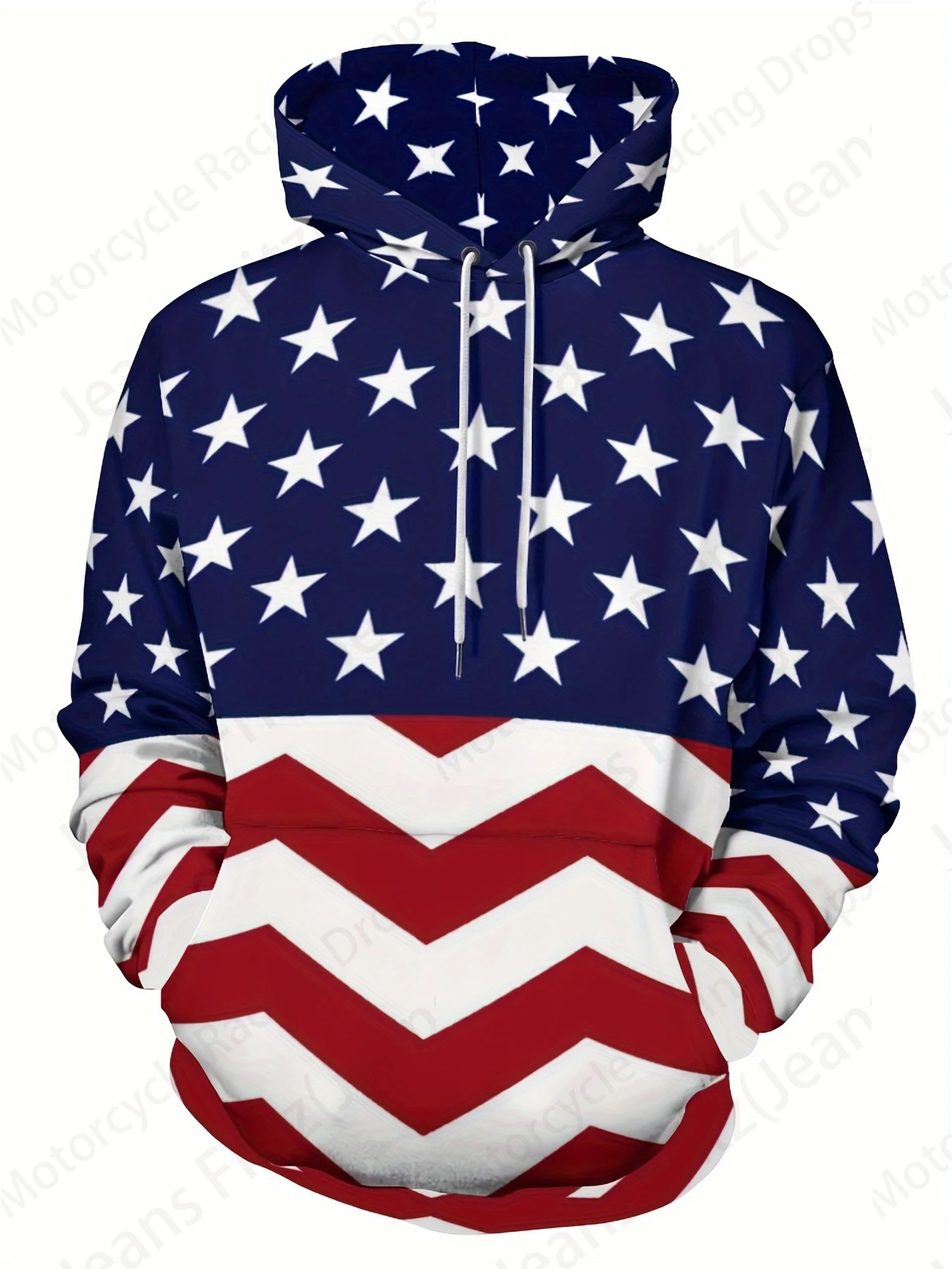 American Flag & Blessed 3d Print Hoodie Women Fashion Oversized Hoodies Women Sweats Letter Coat Sweatshirt With Pocket Pullover 4