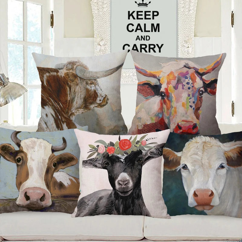 Farm Animal Pillows atelieryuwa.ciao.jp