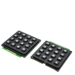 Compact Matrix Keypad Module with 12 Plastic Keys for Microcontroller Projects (4x4  16 keys)