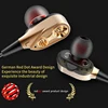 New Hifi Double Moving Coil Headphones 3.5mm AUX With Mic Dynamic In-Ear Music Gaming Sport Earbuds Bass Surround Shocking Sound 6