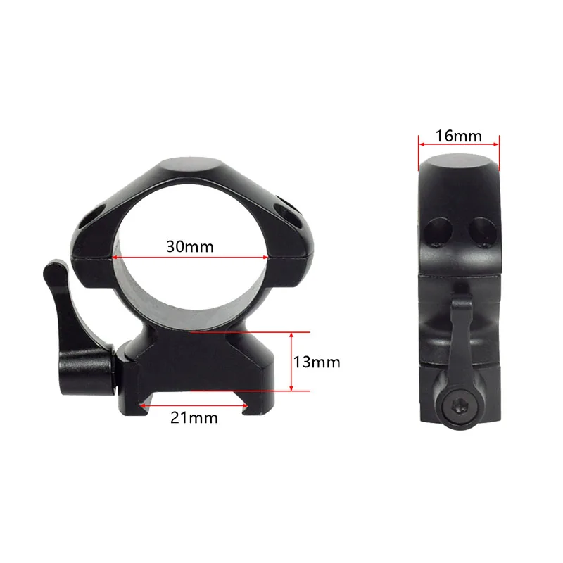 Voctor Optics 30mm Diameter Mount Ring Fit on 21mm Rails Scope Mount