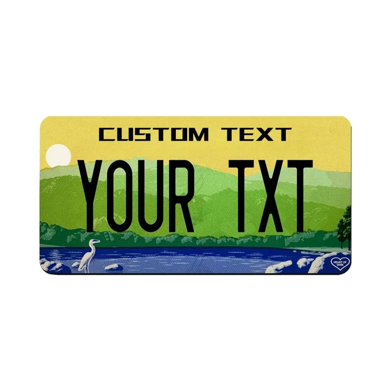 Customizable 12x6 Inch U.S. License Plate with Personalized Text