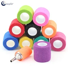 

24 Rolls Disposable Self-adhesive Tattoo Grip Elastic Bandage Permanent Makeup Machine Pen Handle Cover Wrap Tape Accessories