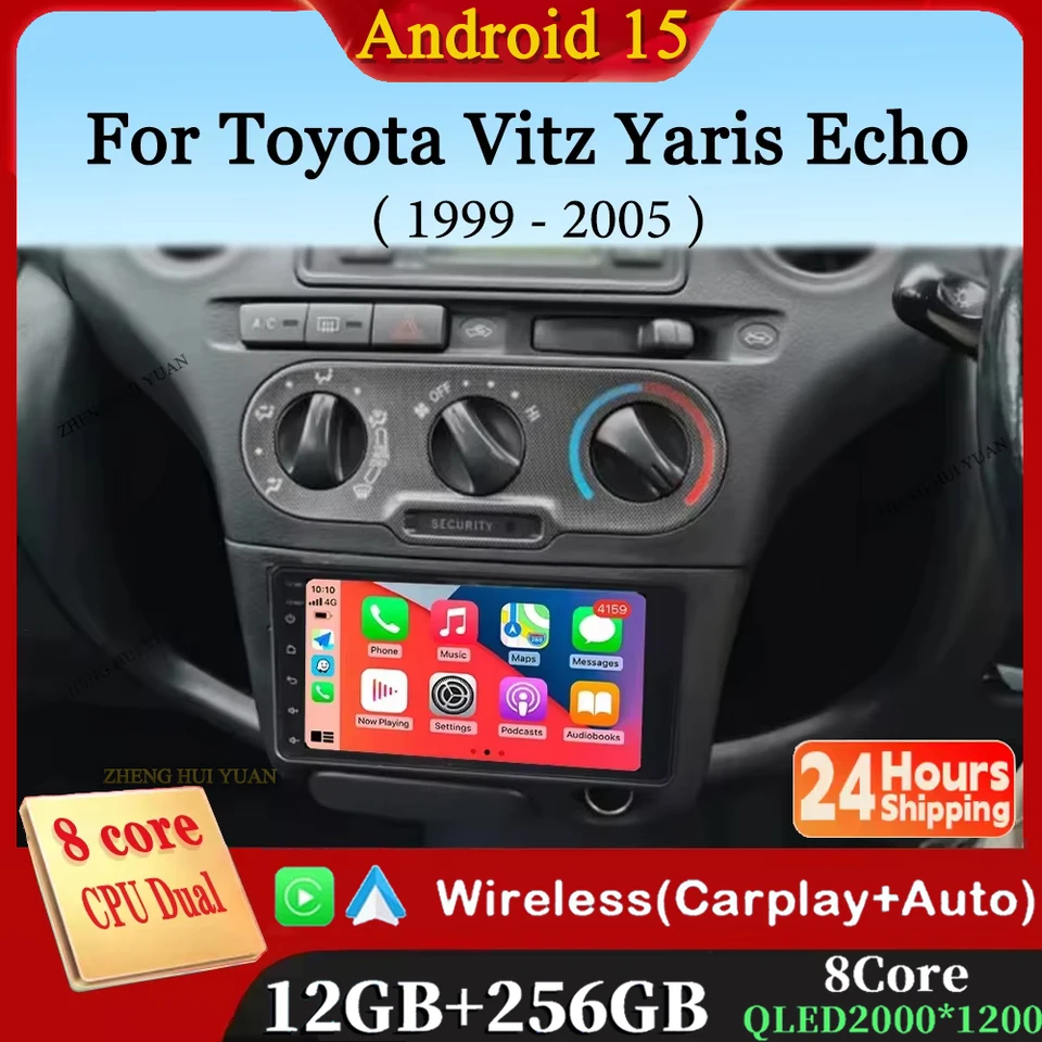 VECHTEL 4G 64G Autoradio Android 15 voor Toyota Yaris/Vizi VECHTEL 4G 64G Autoradio Android 15 voor Toyota Yaris/Vizi