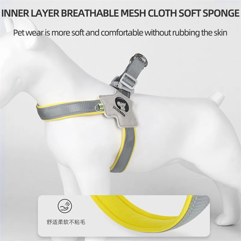 Pet Harness Saddle Style Dog Harness for Small Large Dogs Chest Strap Reflective Puppy Cats Harness Vest Yorks Chihuahua Walking Supplies