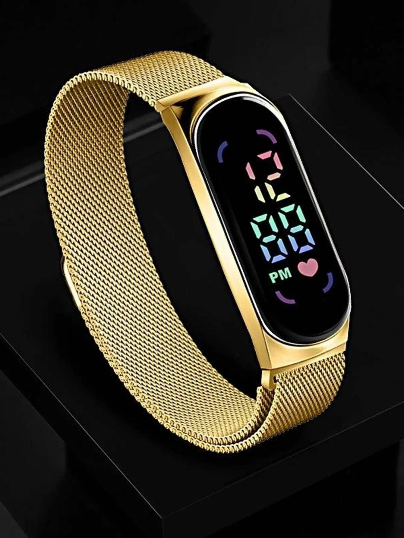Electronic Watch M7 Cartoon LED Student Sports Mesh Strap Bracelet