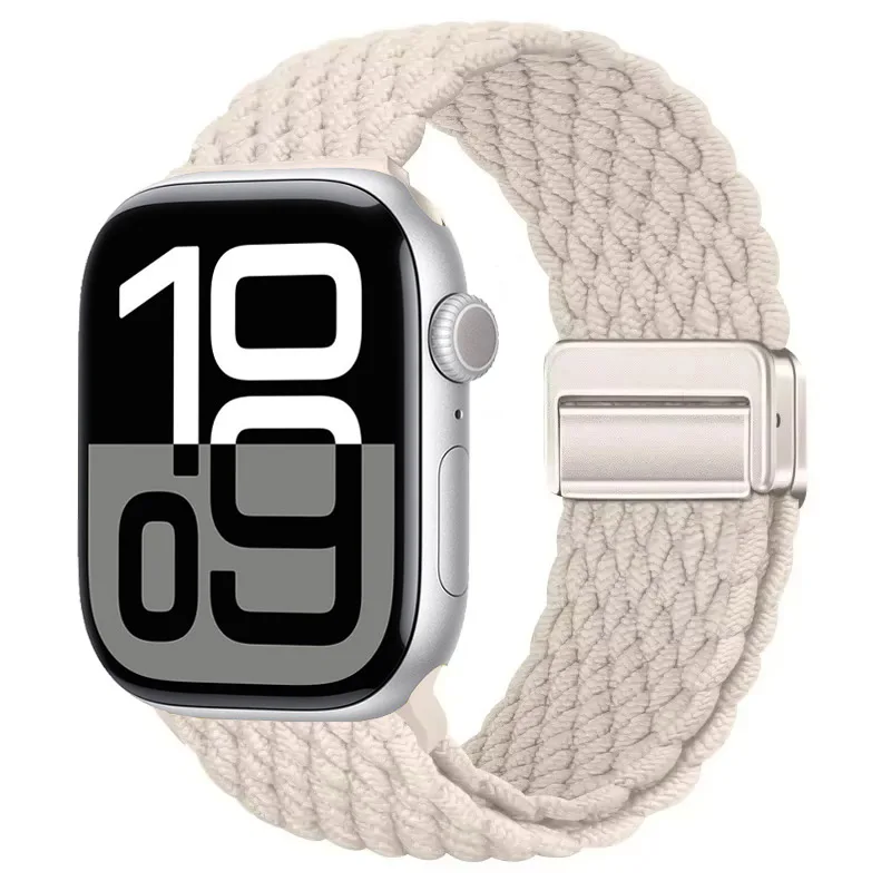 Nylon Braided Magnetic Strap for Apple Watch - Comfortable and Stylish Design