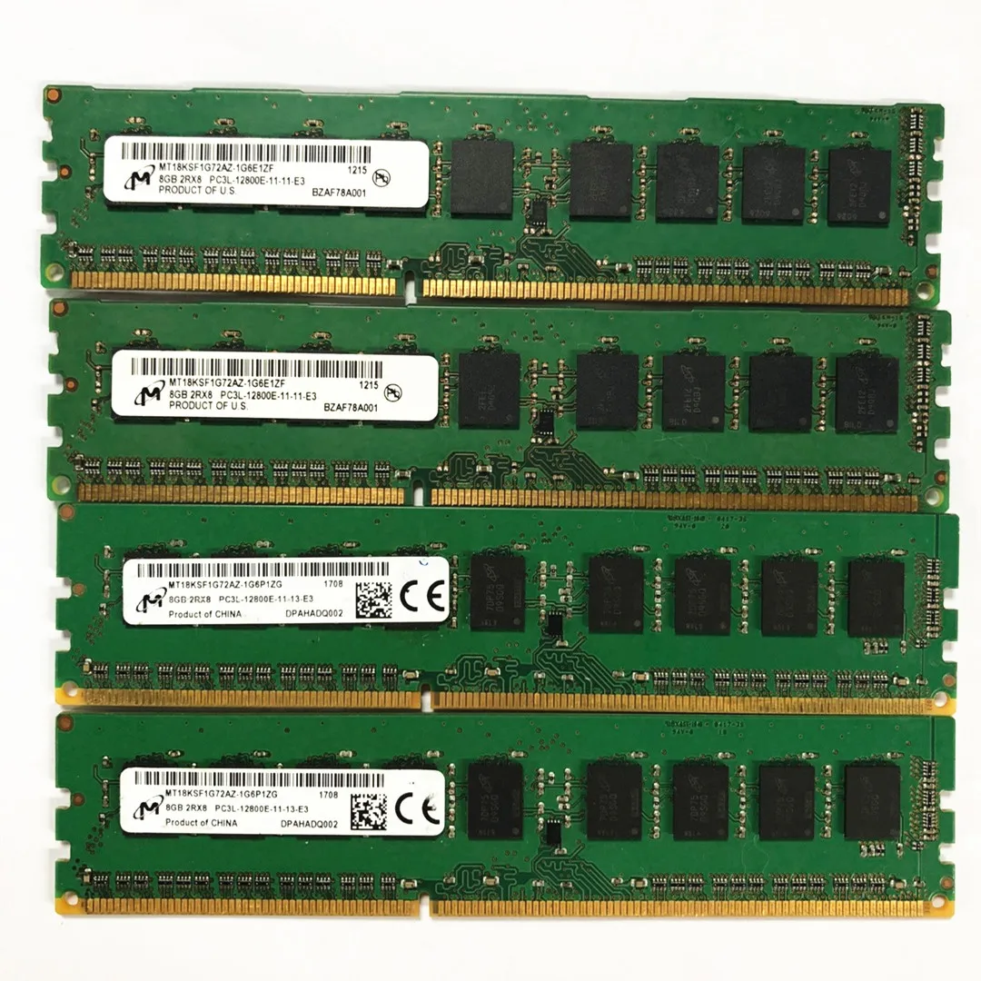 Pc3l 12800e Ddr3 Ecc Ram Samsung 16G 2x8GB DDR3 PC3L-12800E