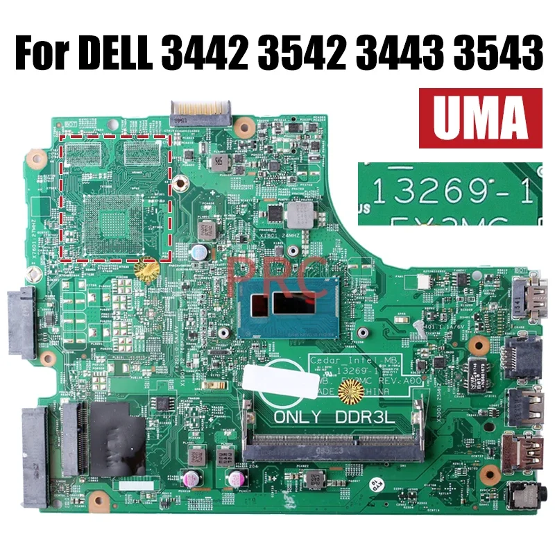 13269-1 For DELL 3442 3542 3443 3543 Laptop Motherboard i3 i5-4/5th Gen 820M 01P4HG 08311V DHMN2G 0CHXGJ Notebook Mainboard laptop motherboard