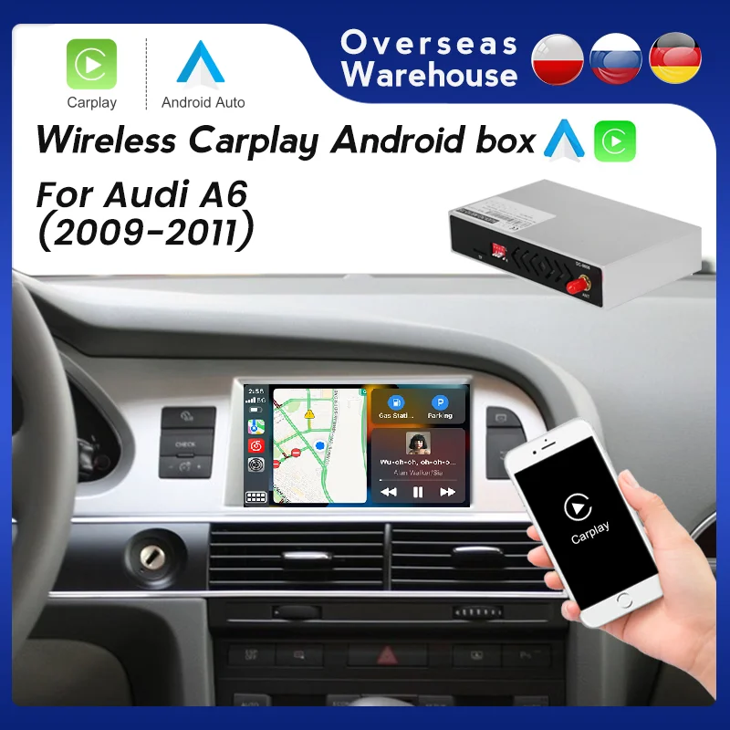 Bezprzewodowy dekoder z automatycznym modułem Android do Audi A6 C6 4F 2005  2006 2007 2008 2009-2011 lusterko łącze AirPlay Car Play BT - AliExpress