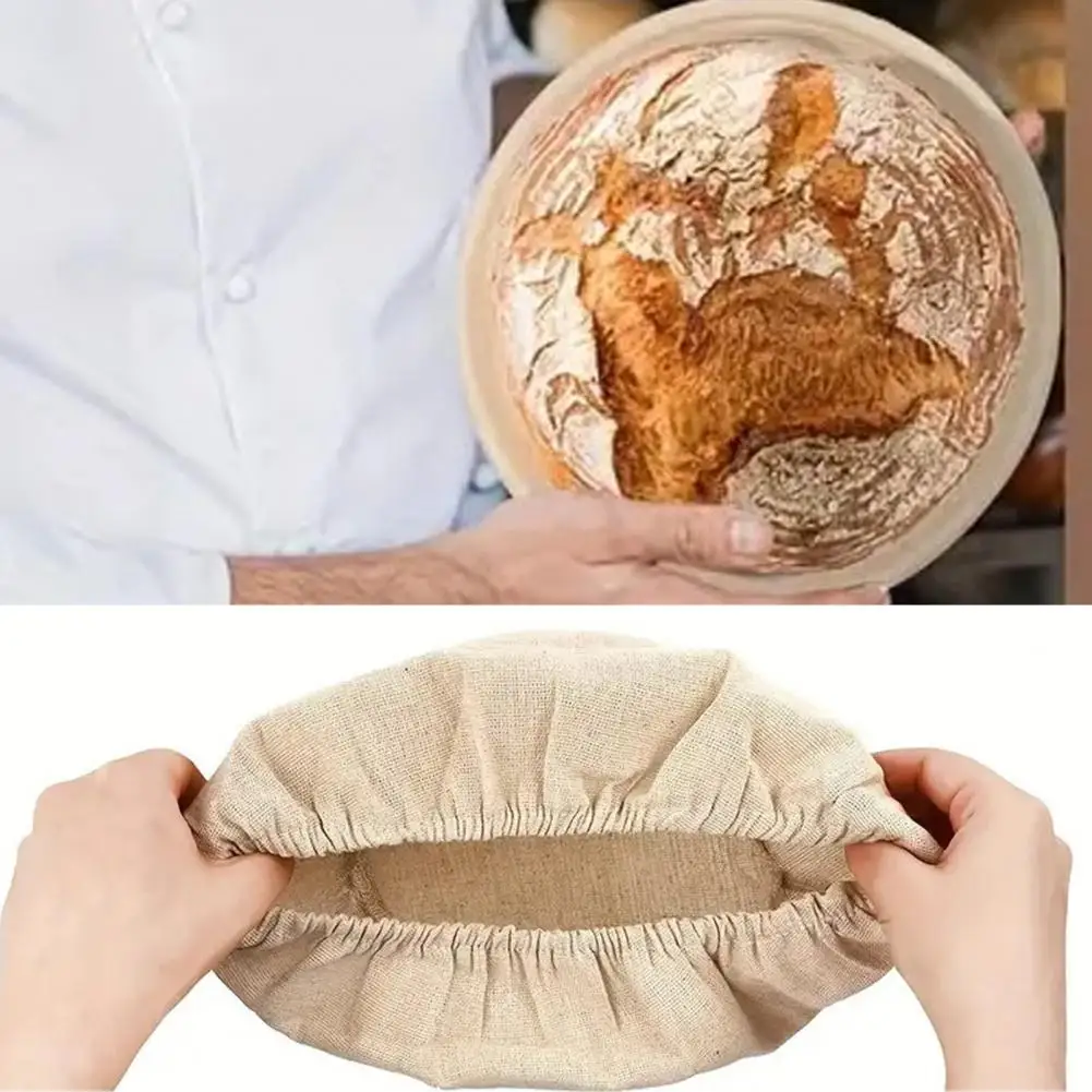 Cloth Lid Cover for 6-8 Inch Jars Bread Basket Liner Cloth Lids Banneton Proofing Kitchen Fermentation Brewing Essentials