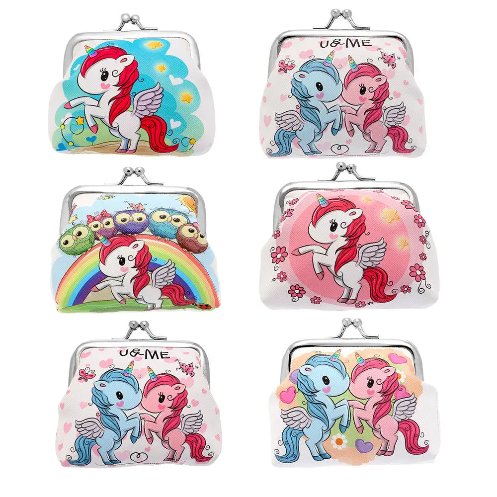 Women Wallet Women's Wallet Mini Unicorn Wallet Card Holder Case Coin Purse Clutch Change Bag Children's Wallets Change Holder Bags For Girls coin purse women wallet